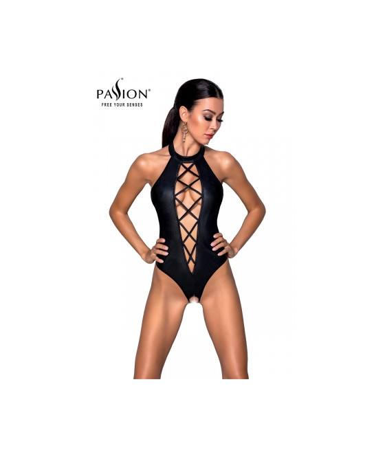 Body ouvert faux cuir Nancy - Passion