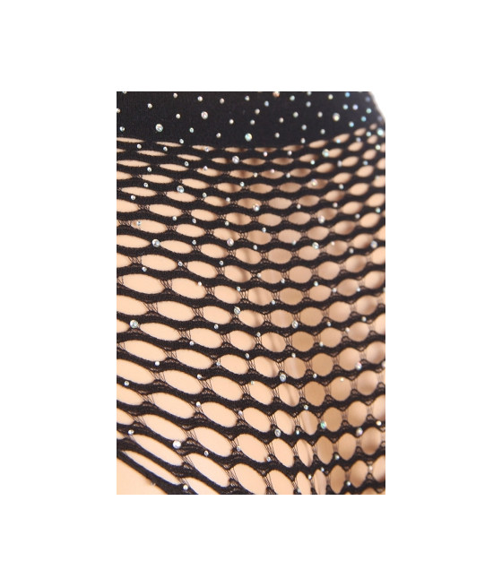 Ensemble 2 pièces résille et strass - Paris Hollywood