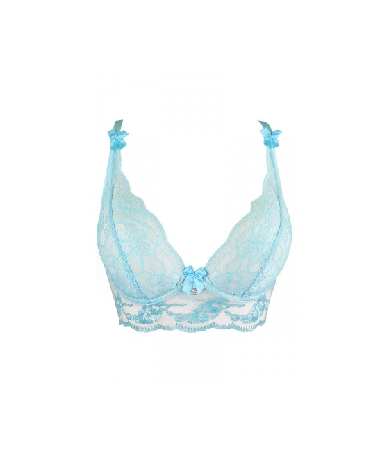 Soutien-gorge dentelle bleu V-10121 - Axami