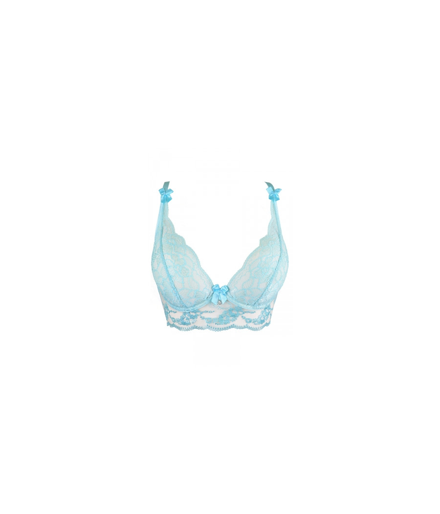 Soutien-gorge dentelle bleu V-10121 - Axami