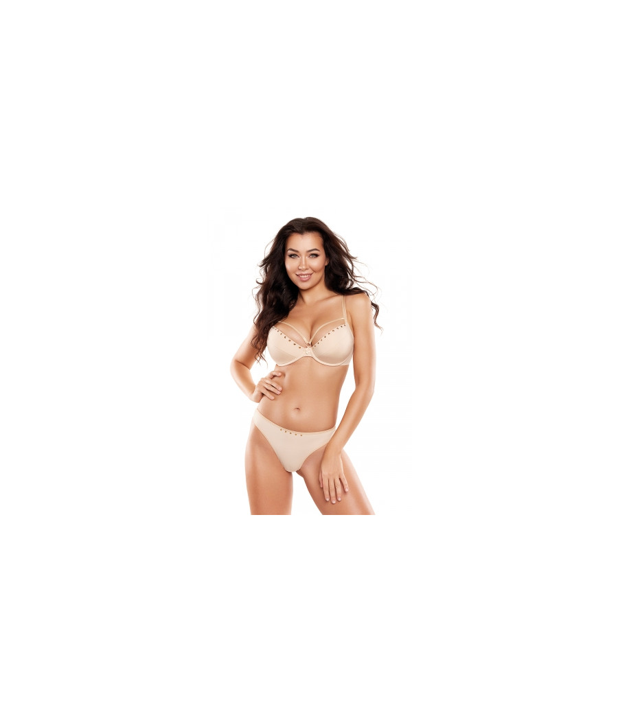 Soutien-gorge push-up beige V-10341 - Axami