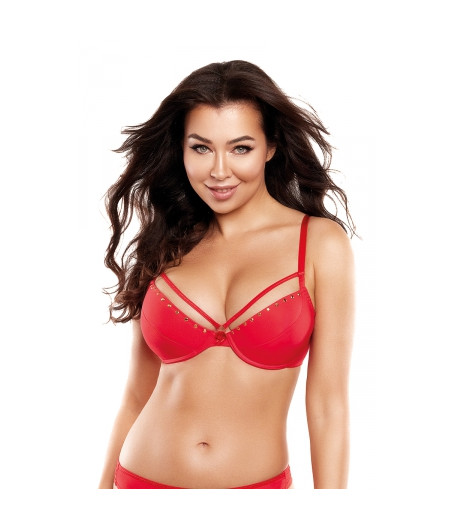Soutien-gorge push-up rouge V-10351 - Axami