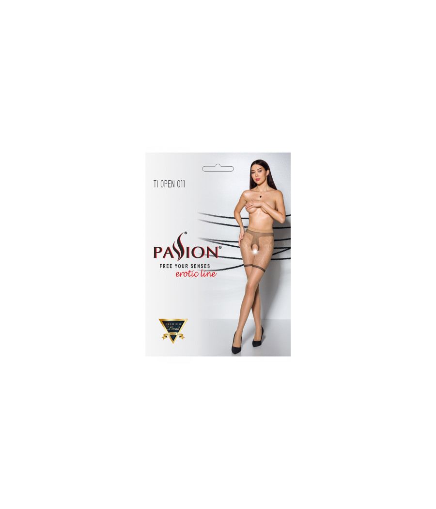 Collants ouverts TI011 20 deniers - beige