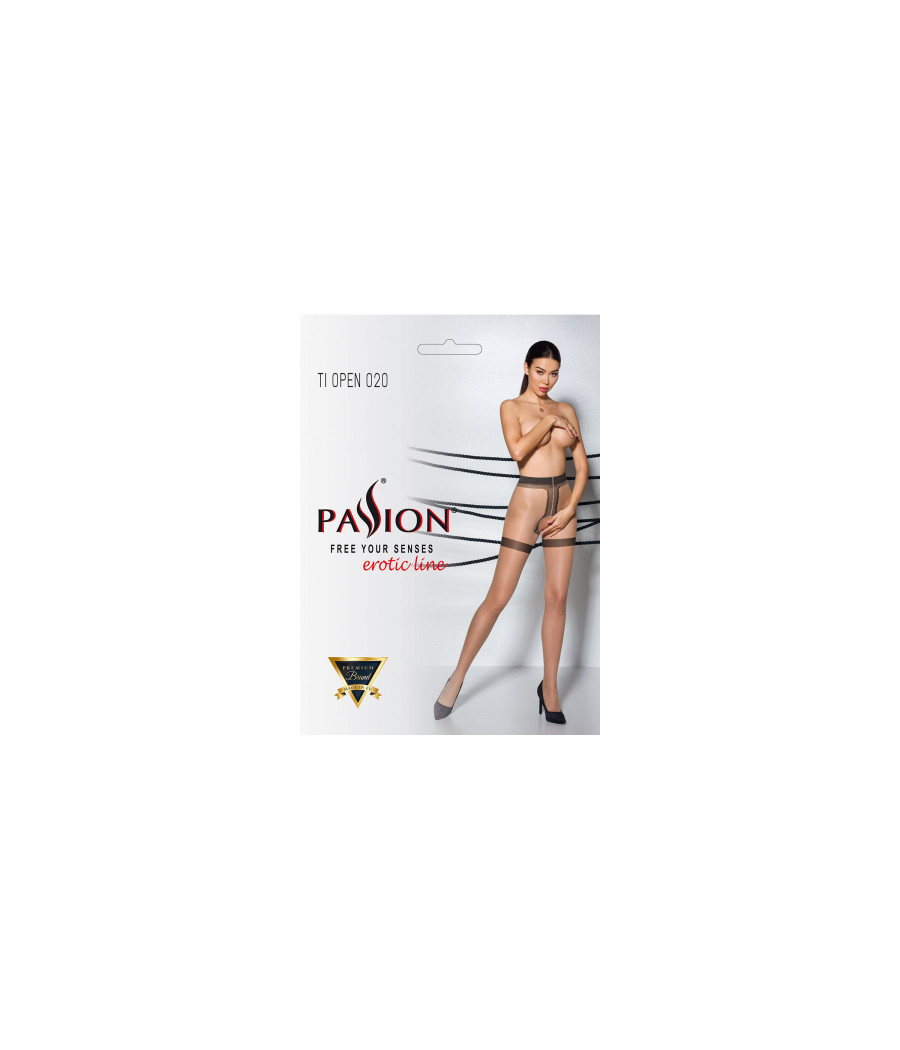 Collants ouverts TI020 20 deniers - beige