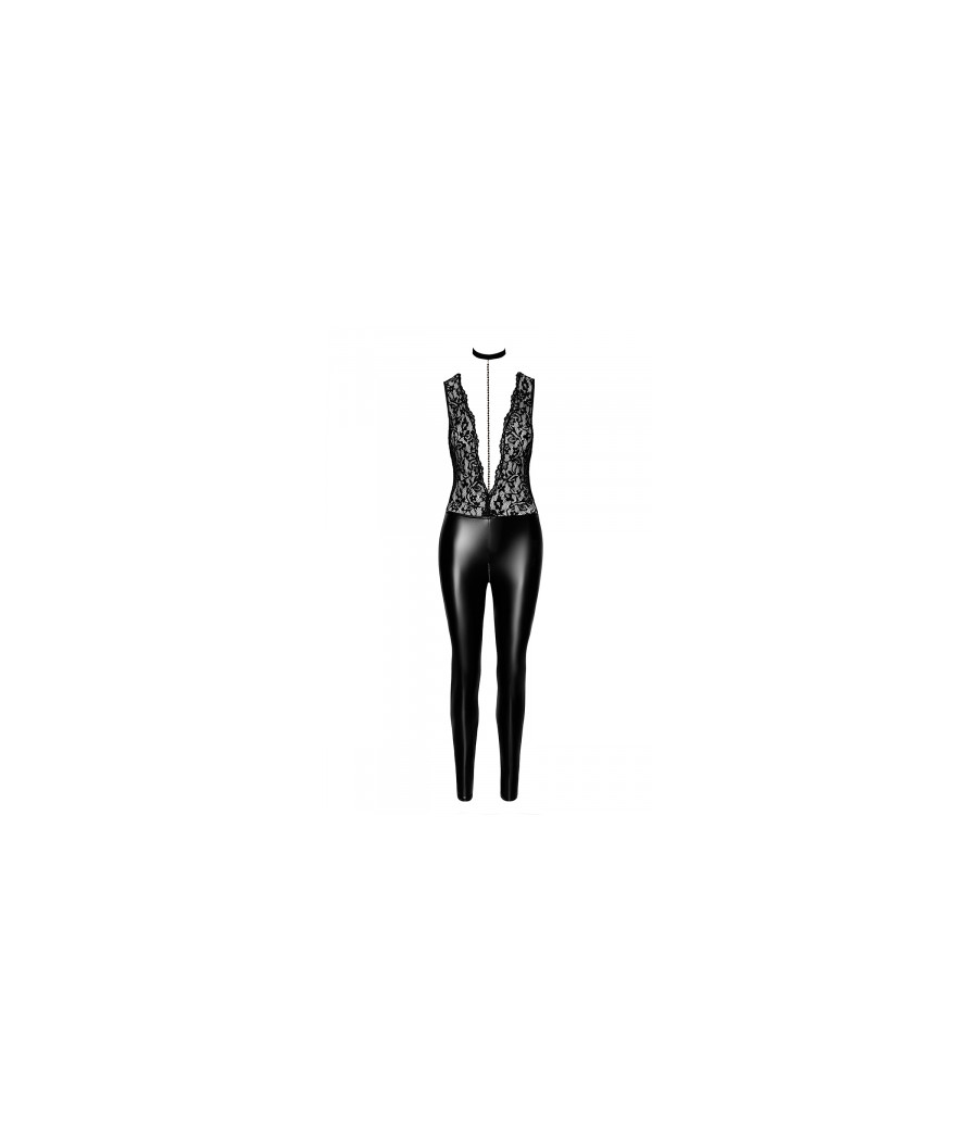 Combinaison collier Libido F298 wetlook et dentelle
