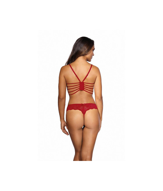 Soutien-gorge dentelle rouge V-9691 - Axami