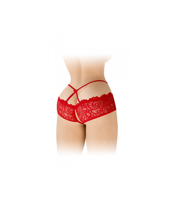 Culotte ouverte rouge Celia - Fashion Secret