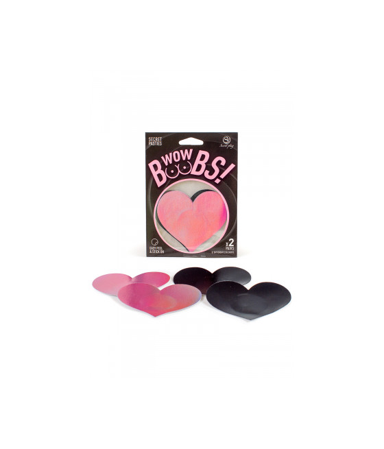 Cache-tétons coeur Wow Boobs - Secret Play