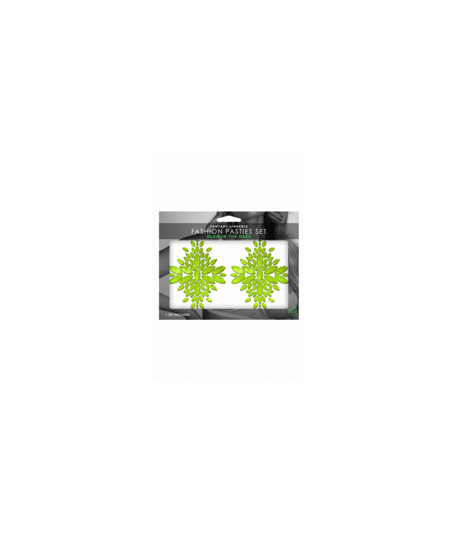 Cache-tétons vert phosphorescent - Glow