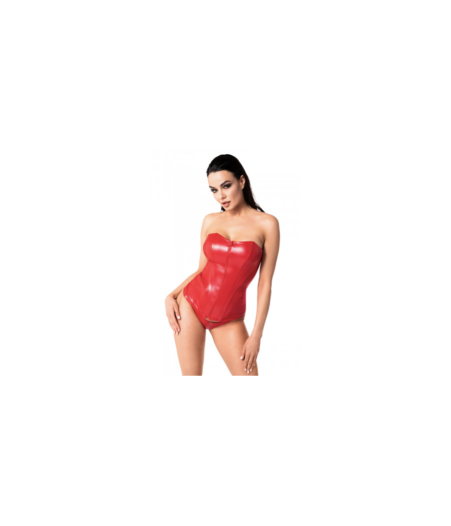 Corset rouge Mysteria F355 wetlook Corset rouge Mysteria F355 wetlook