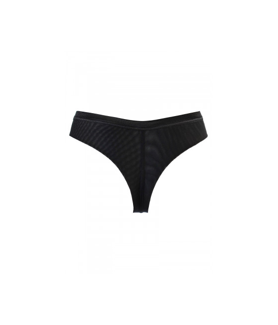 String tulle et dentelle noir V-10718 - Axami
