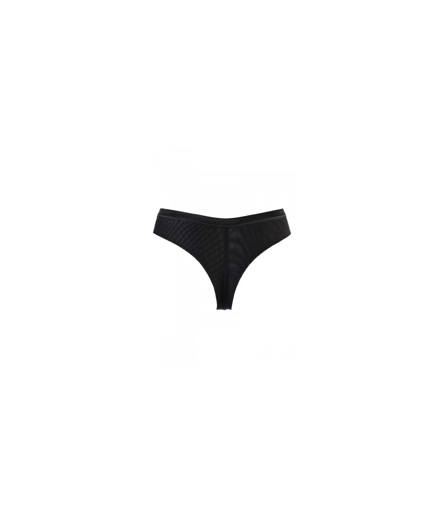 String tulle et dentelle noir V-10718 - Axami