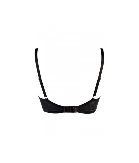 Soutien-gorge tulle et dentelle noir V-10711 - Axami