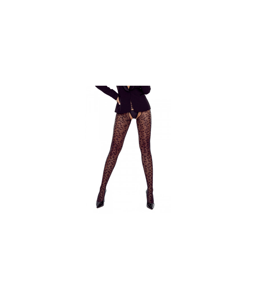 Collants ouverts TI023 20 deniers - noir