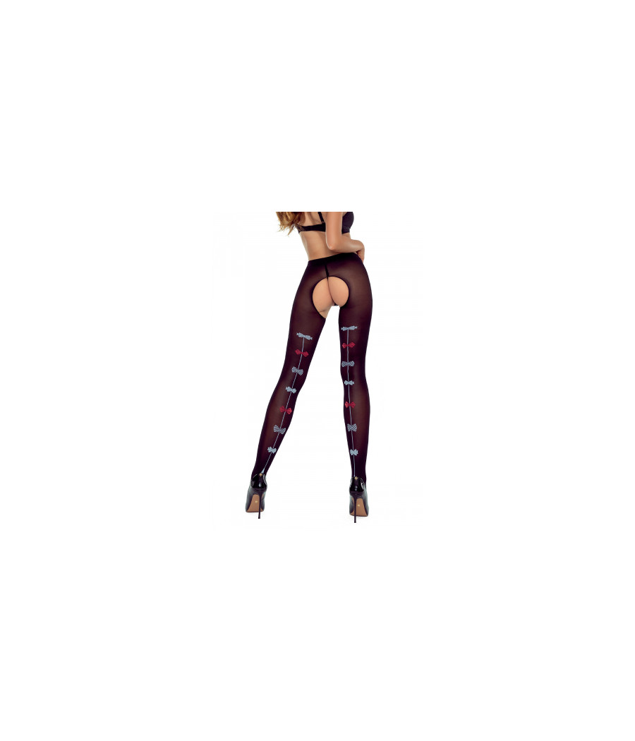 Collants ouverts TI026 20 deniers -noir Collants ouverts TI026 20 deniers -noir