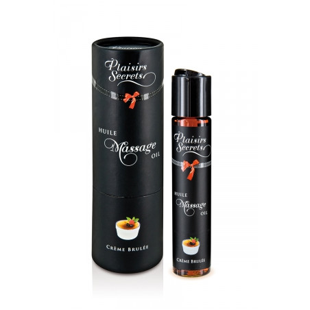 Huile de massage gourmande - Crème Brulée