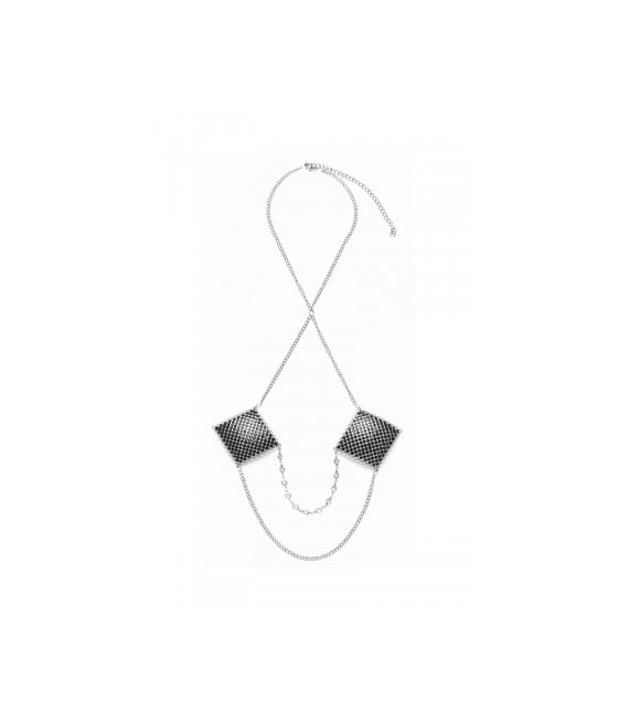 Caches tétons avec chainette de cou - Cotelli Accessoires