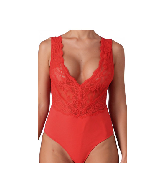 Body rouge Evalie - Passion