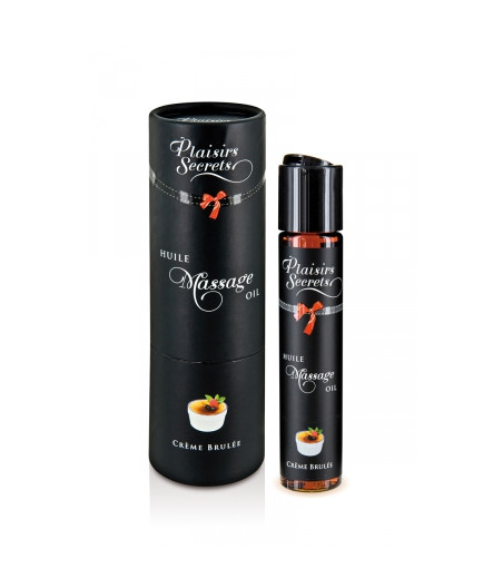 Huile de massage gourmande - Crème Brulée