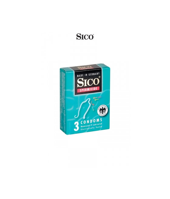 3 préservatifs Sico SPERMICIDE