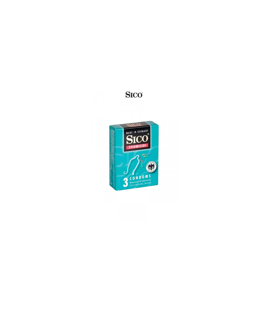 3 préservatifs Sico SPERMICIDE 3 préservatifs Sico SPERMICIDE