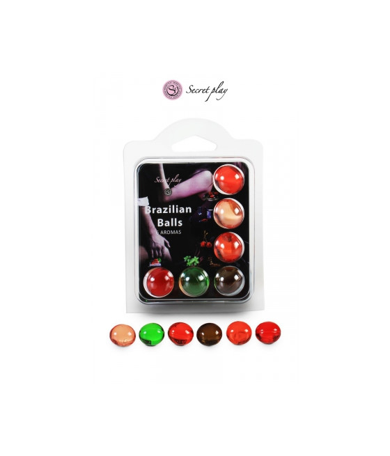 6 Brazilian Balls parfums variés