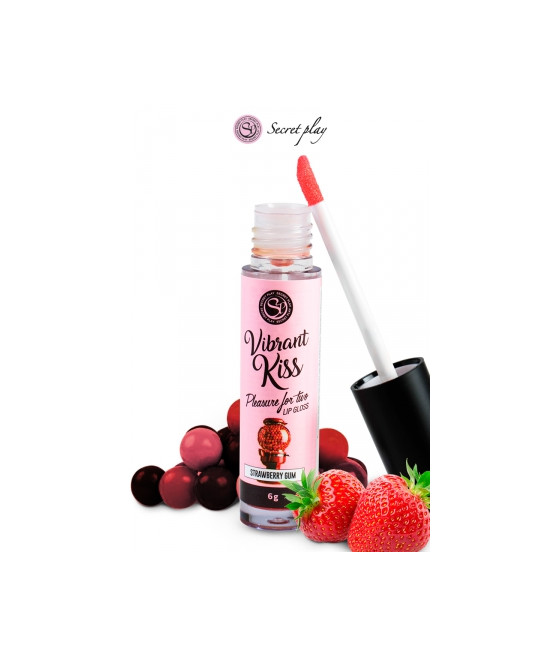Brillant à lèvres stimulant - fraise bonbon