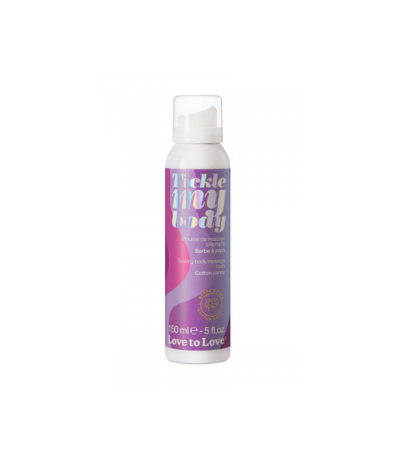 Mousse massage crépitante - barbe à papa