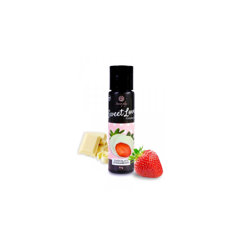 Lubrifiant comestible fraise & chocolat blanc - 60ml