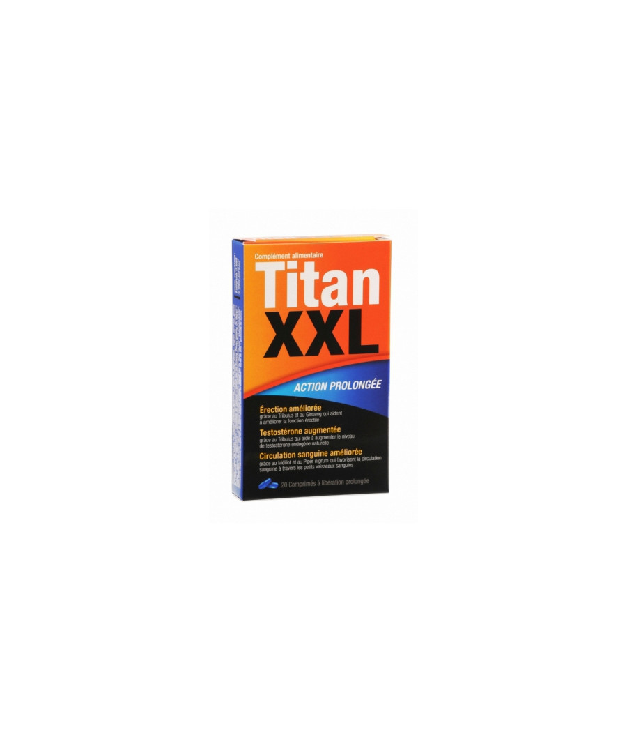 Titan XXL (20 comprimés) - stimulant sexuel Titan XXL (20 comprimés) - stimulant sexuel