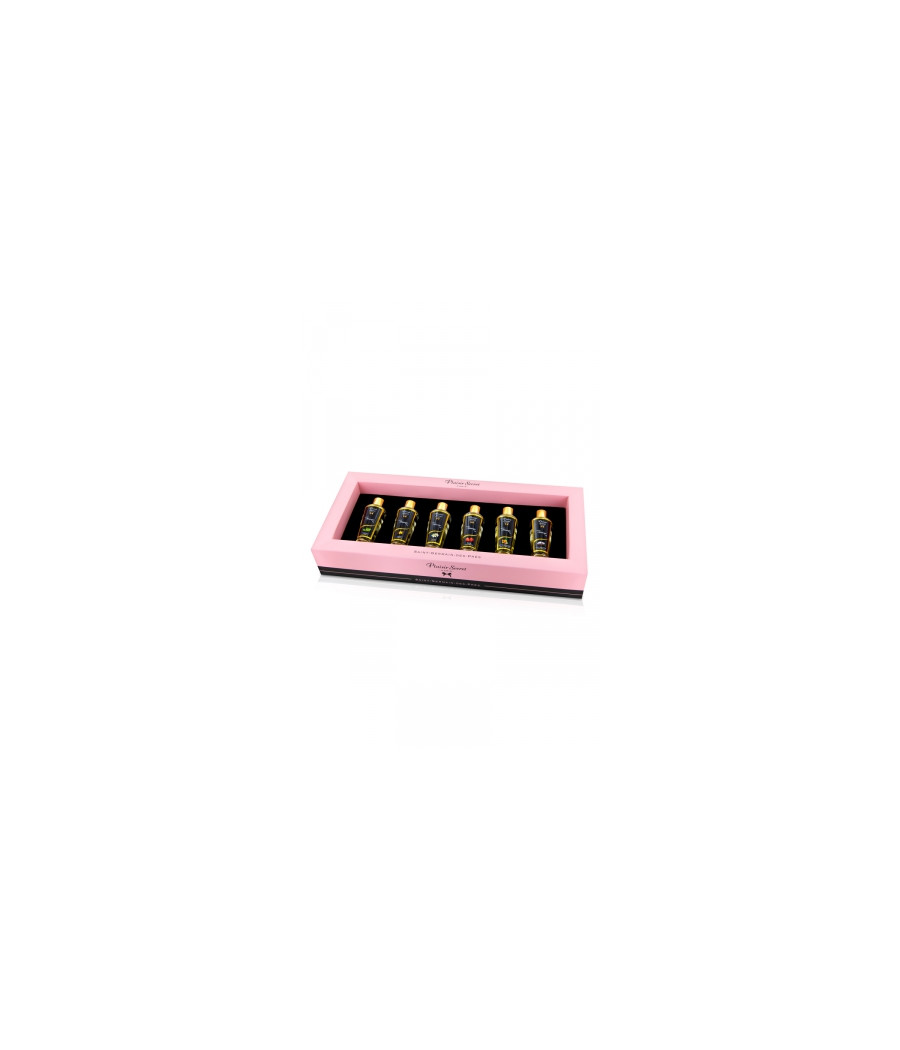 Coffret 6 huiles de massage sèches - Plaisir Secret