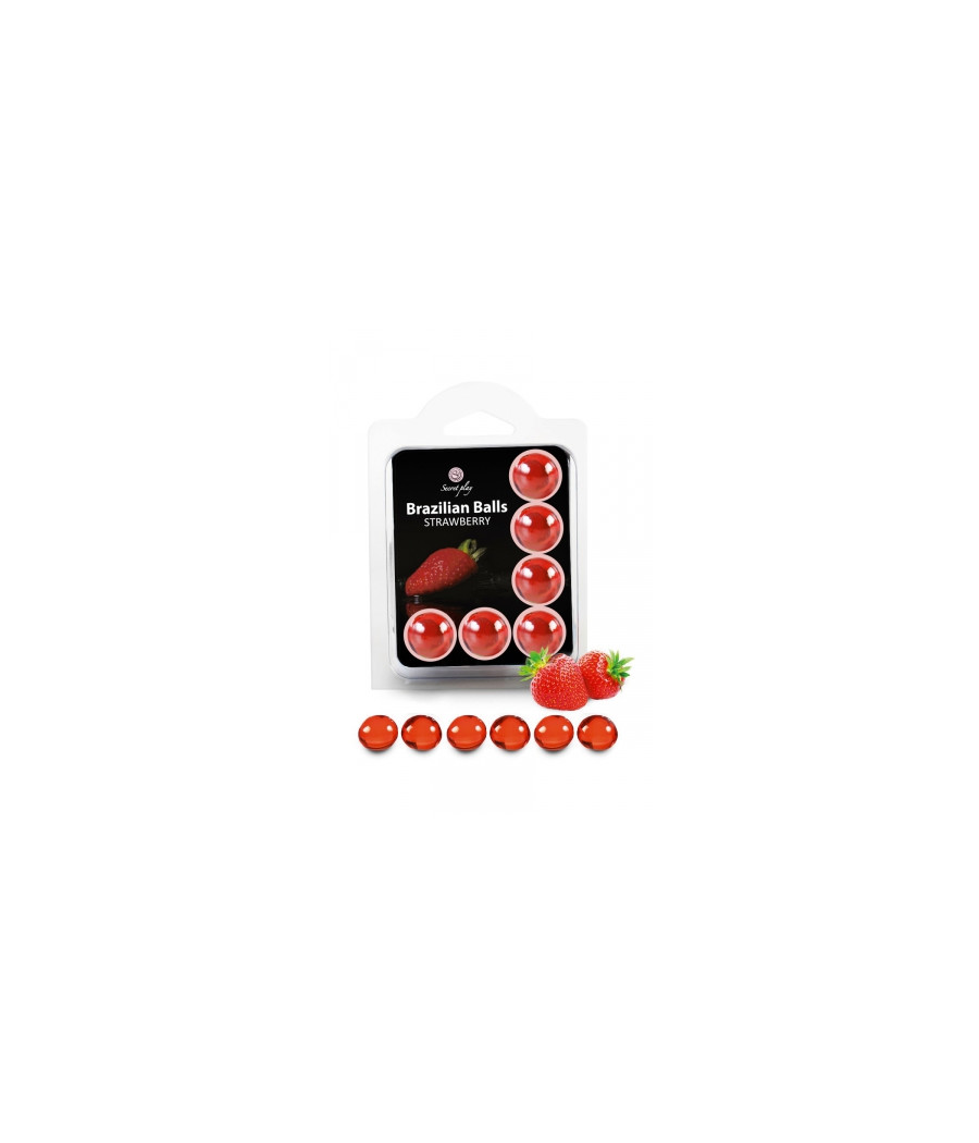 6 Brazilian Balls - fraise 6 Brazilian Balls - fraise