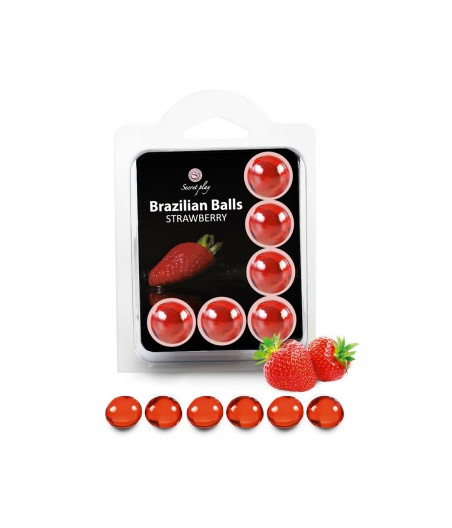 6 Brazilian Balls - fraise