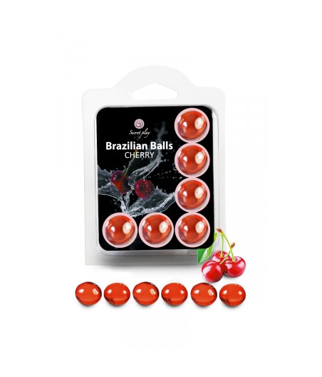 6 Brazilian Balls - cerise