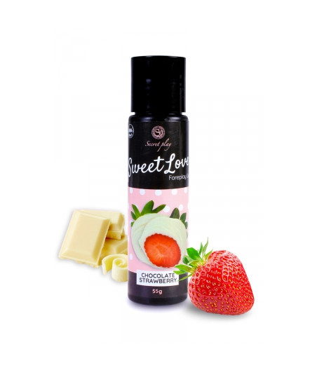 Lubrifiant comestible fraise & chocolat blanc - 60ml
