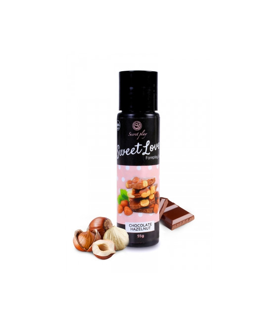 Lubrifiant comestible chocolat-noisette - 60ml