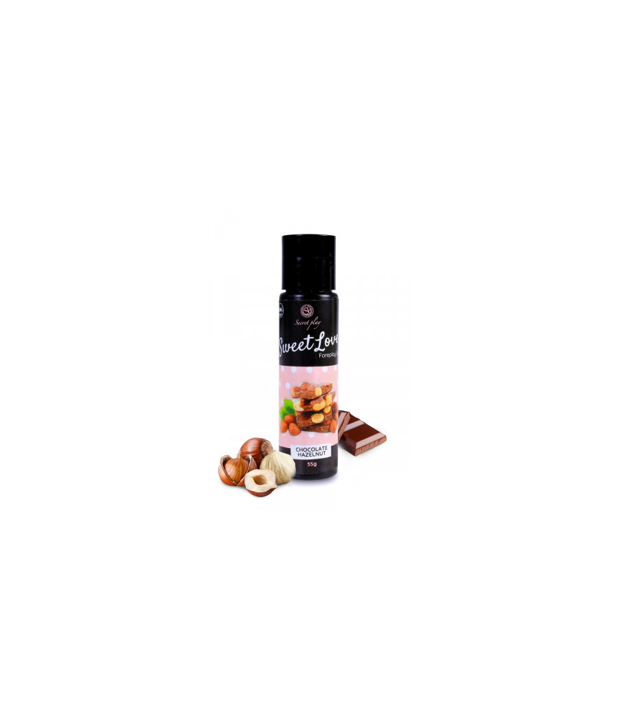 Lubrifiant comestible chocolat-noisette - 60ml Lubrifiant comestible chocolat-noisette - 60ml