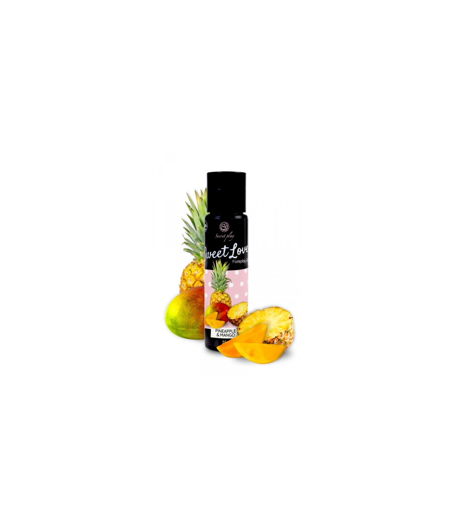 Lubrifiant comestible Ananas-Mangue - 60ml Lubrifiant comestible Ananas-Mangue - 60ml