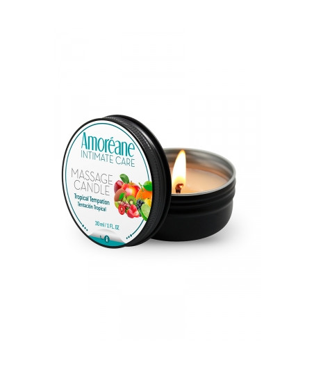 Bougie de massage fruits exotiques - Amoreane