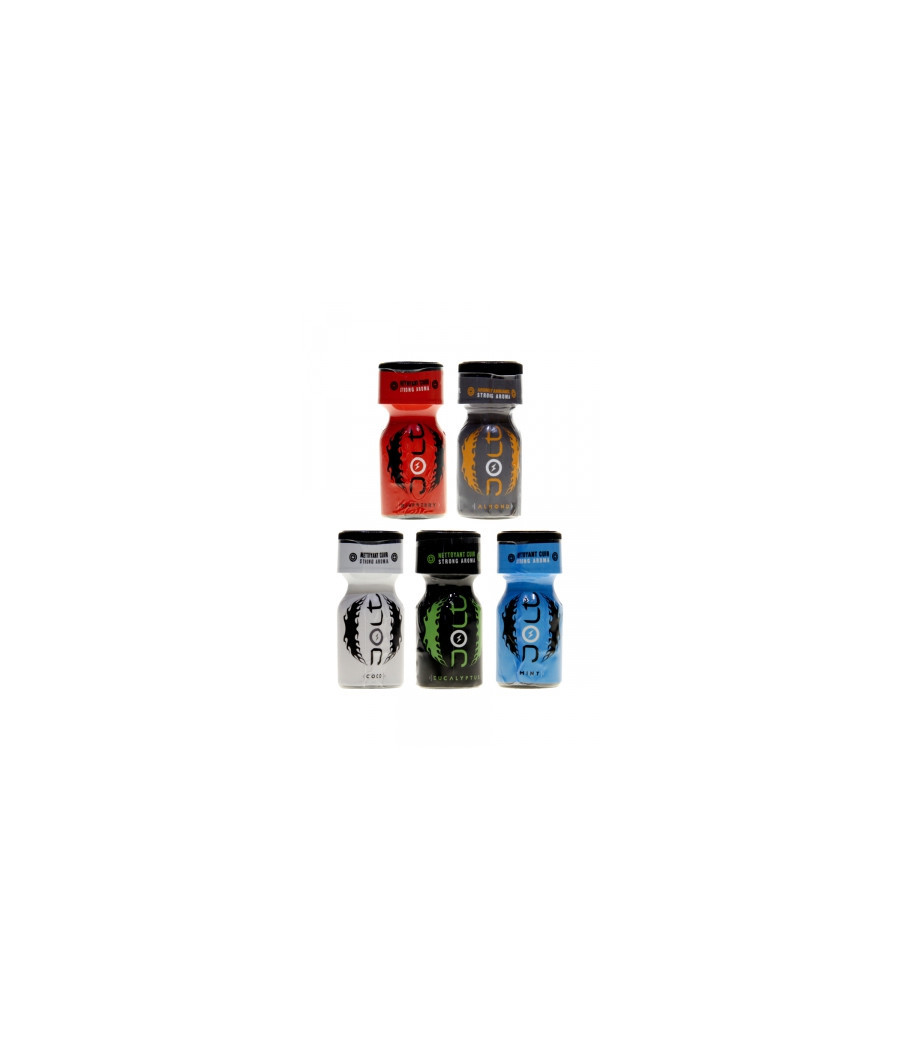 Pack 5 poppers parfumés Jolt 10ml