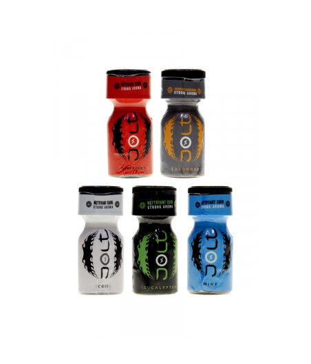 Pack 5 poppers parfumés Jolt 10ml