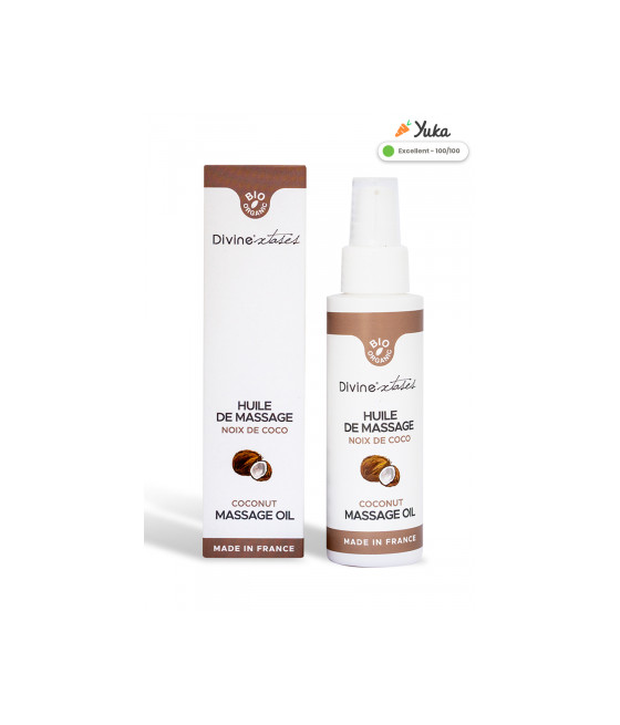 Huile de massage gourmande BIO Noix de coco