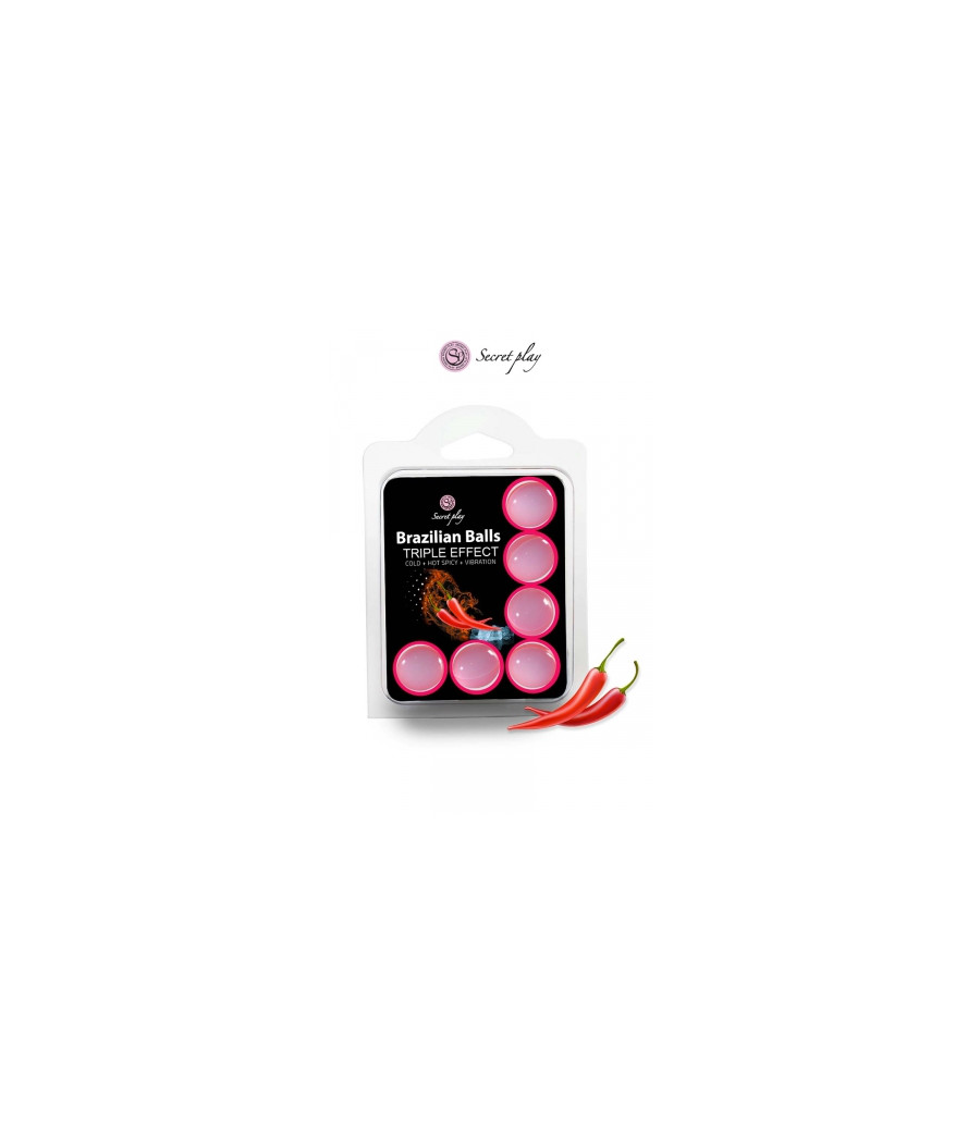 6 Brazilian Balls triple effets - Secret Play 6 Brazilian Balls triple effets - Secret Play