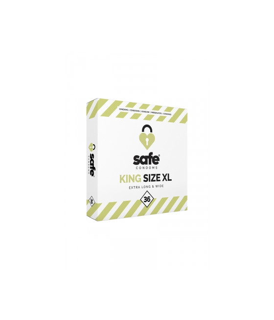 36 préservatifs Safe King Size XL