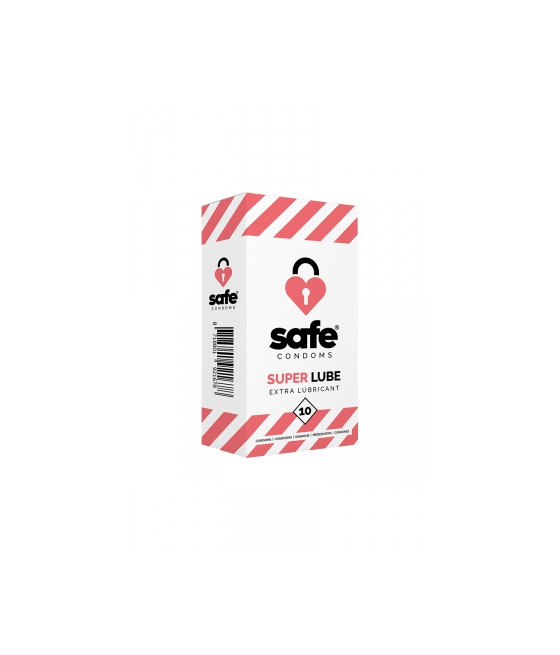10 préservatifs Safe Super Lube