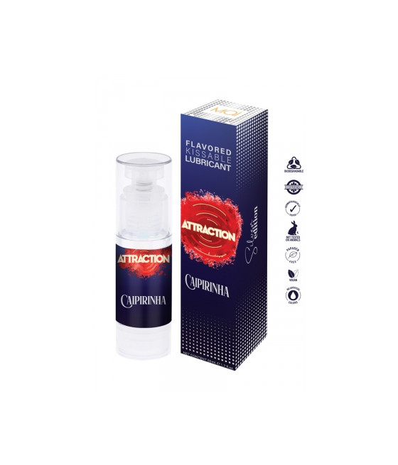 Lubrifiant embrassable parfum Caipirinha - Attraction