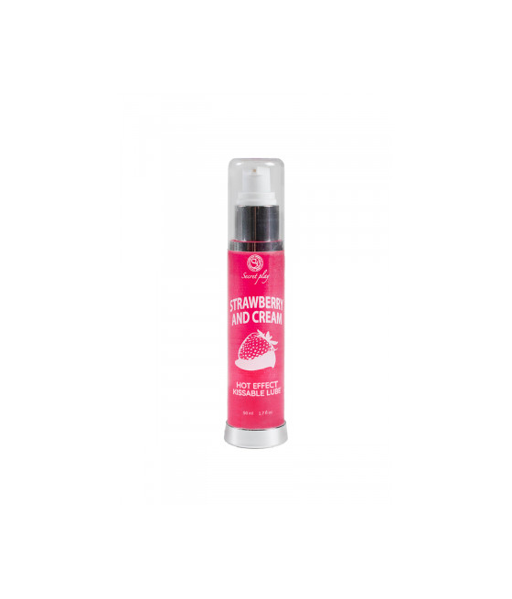 Lubrifiant chauffant gout fraise chantilly - Secret Play