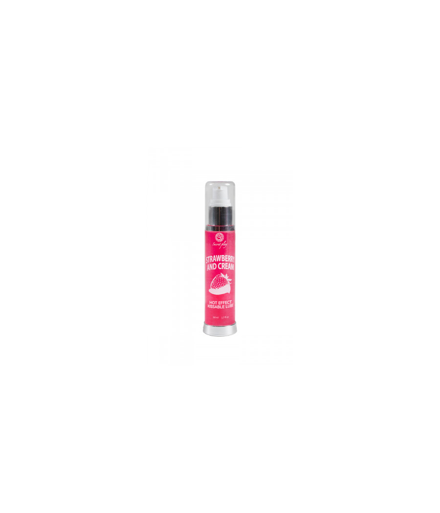Lubrifiant chauffant gout fraise chantilly - Secret Play Lubrifiant chauffant gout fraise chantilly - Secret Play