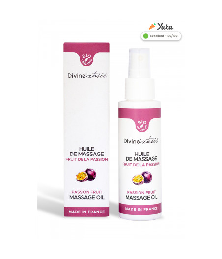Huile de massage gourmande BIO Fruit de la passion