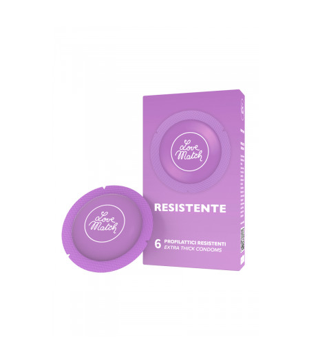6 Préservatifs résistants Love Match